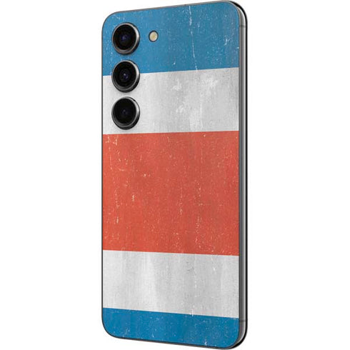 Costa Rican Flag Distressed Galaxy S23 Skin